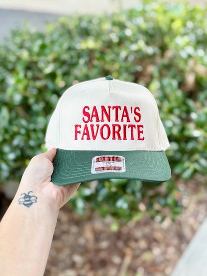 Santa’s Favorite Embroidered Hat
