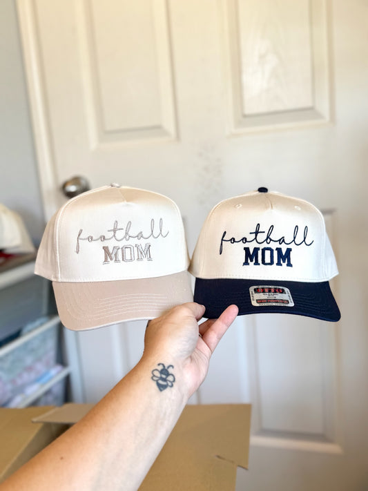 Football Mom Embroidered Hat