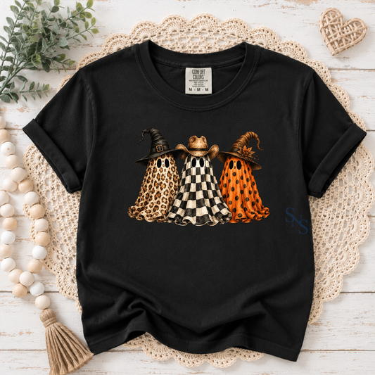 Ghost Trio | T-shirt or Sweatshirt DTF Printed