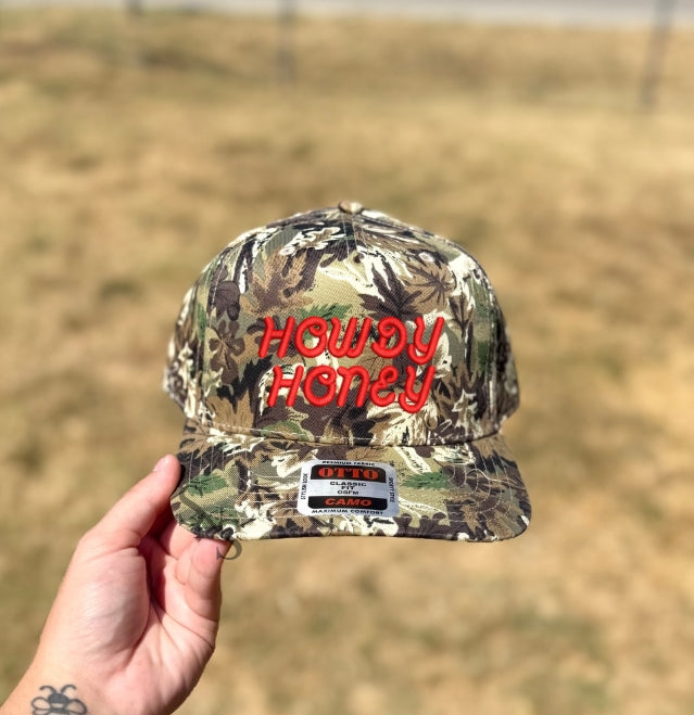 HOWDY HONEY CAMO |  Embroidered Hat