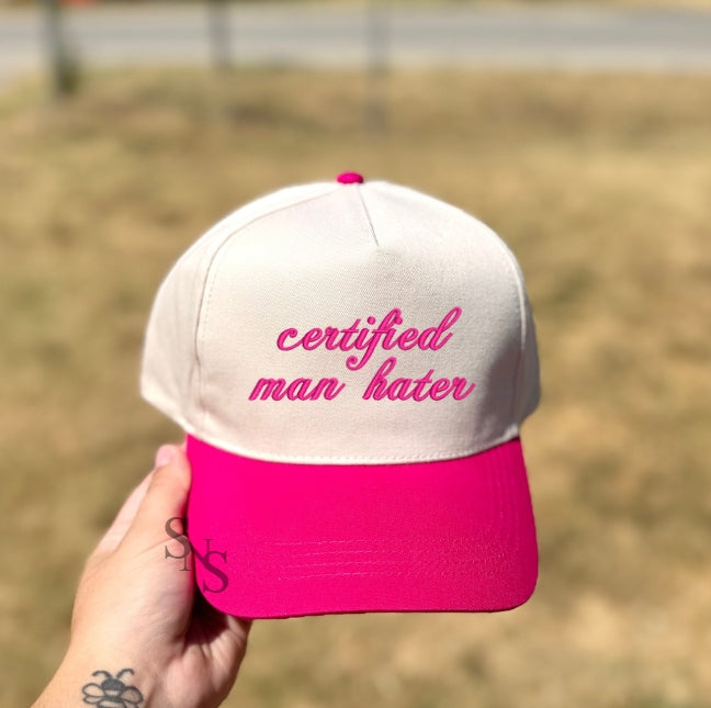 CERTIFIED MAN HATER | Embroidered Hat