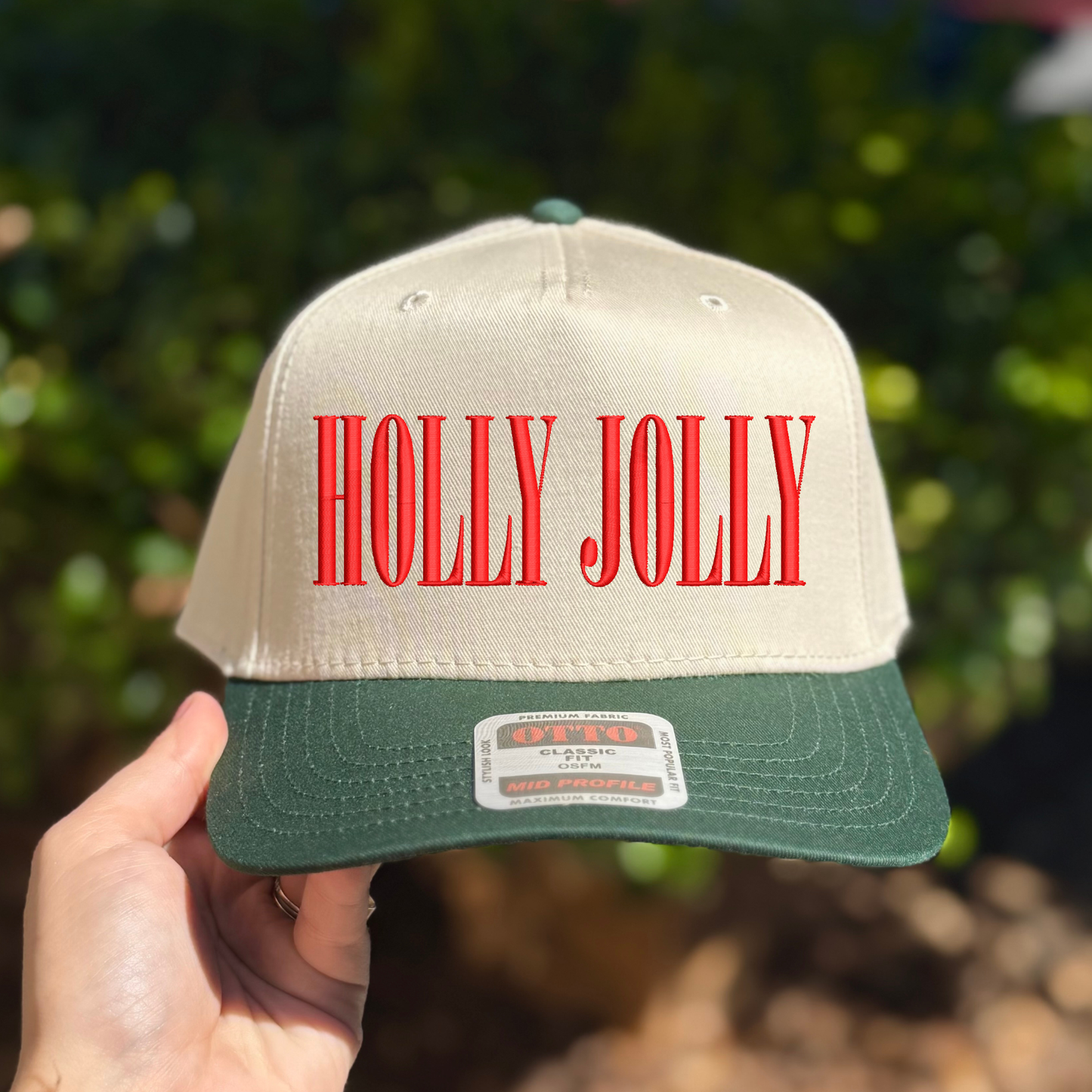 HOLLY JOLLY Embroidered Hat