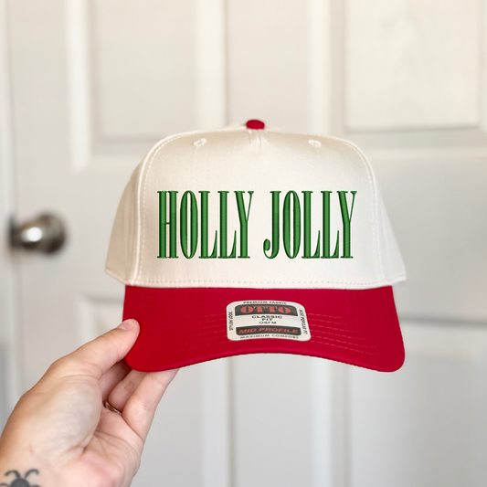 HOLLY JOLLY Embroidered Hat