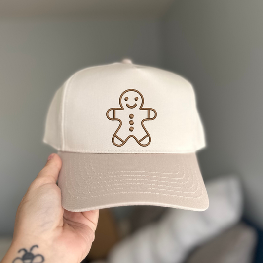 Christmas Gingerbread Embroidered Hat