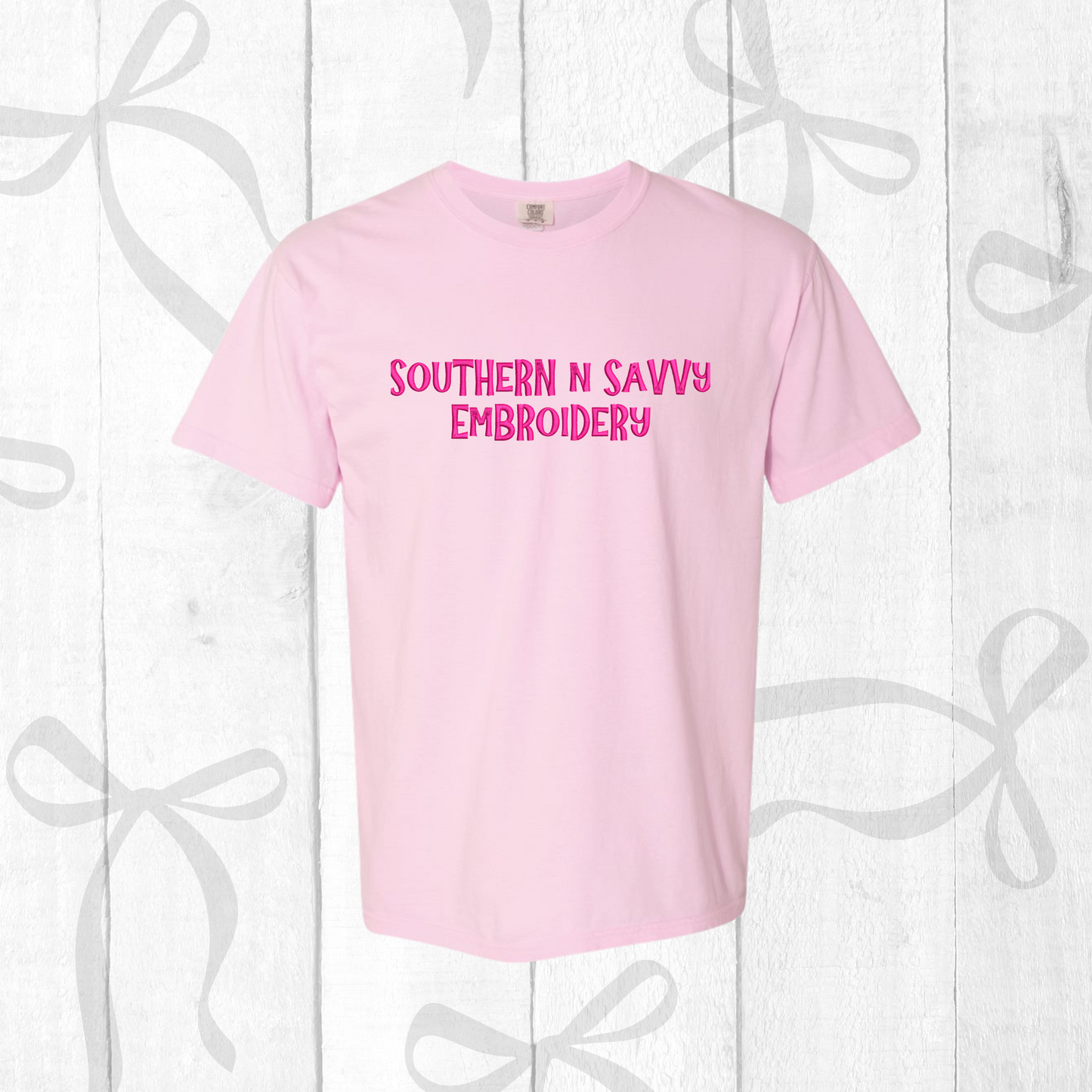 Custom Embroidered Sweatshirt or Comfort Colors Tee