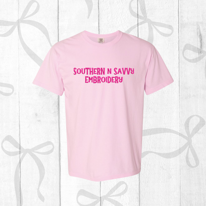 Custom Embroidered Sweatshirt or Comfort Colors Tee